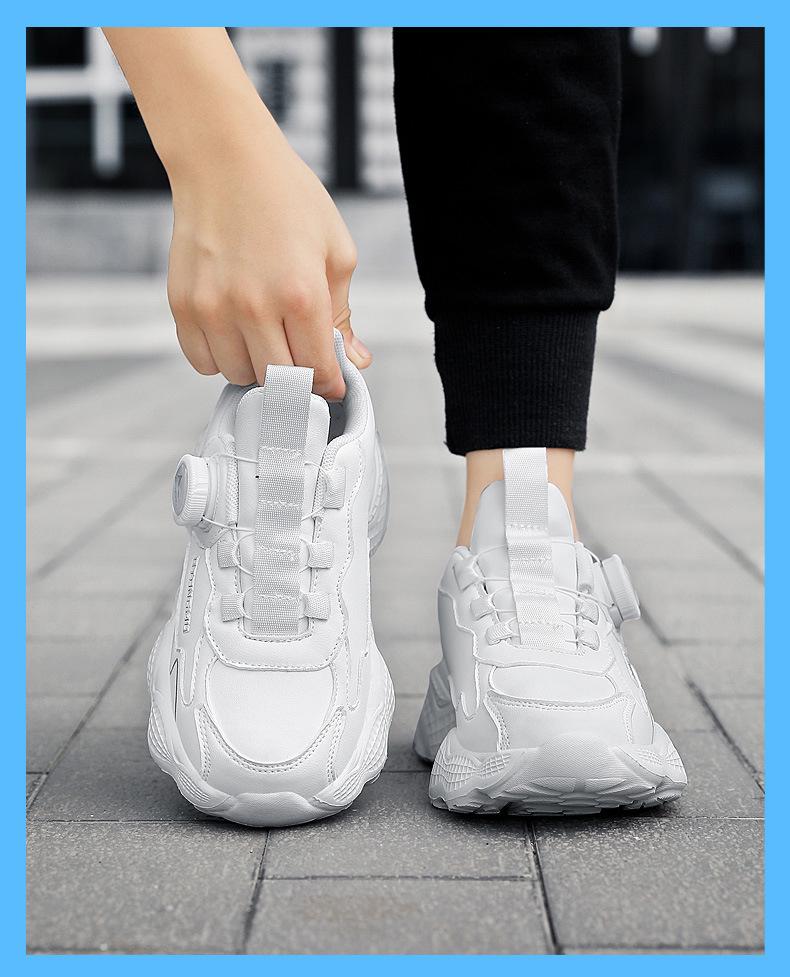 Детские сетчатые кроссовки для бега Astro Boy - Белый однотонный цвет, Летние спортивные кроссовки с вращающейся пряжкой для мальчиков
