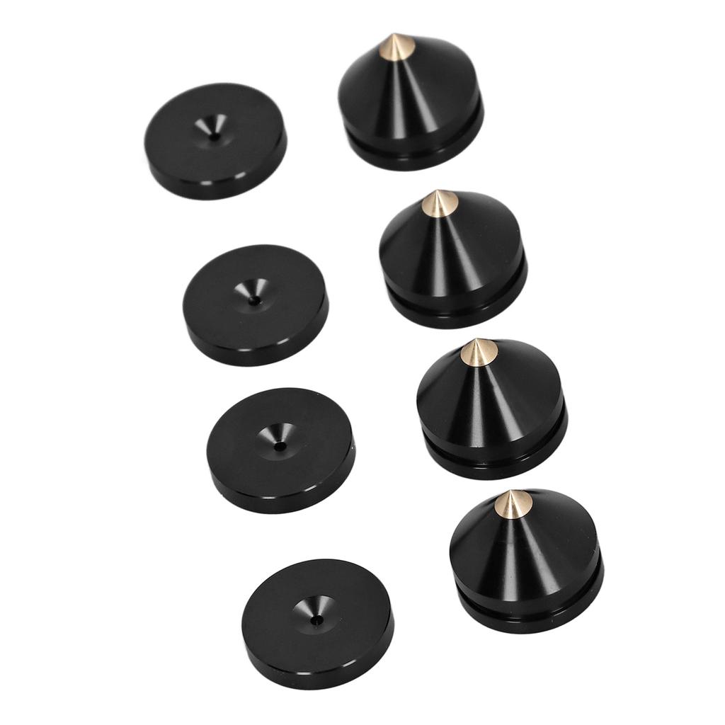 4 Set Speaker Spikes Floor Protector Metal Speaker Isolation Stand Feet Pad for Home