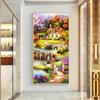 5d Diamond Painting Full Diamond Living Room Simple Modern Happy Home Landscape Porch Cross Embroidery 2025 New Diamond Embroidery Mosaic