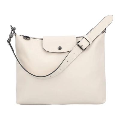 Le Pliage Xtra Глубокая Серебряная Фурнитура Кожаная Сумка-Ведро на Плечо Женские сумки Бежевый 10341987555