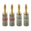Nakamichi Ultimate Series 24K Gold Plated Beryllium Red Copper Banana Plug Speaker Connectors This Product Is Ideal for Flexible Connection Cables To