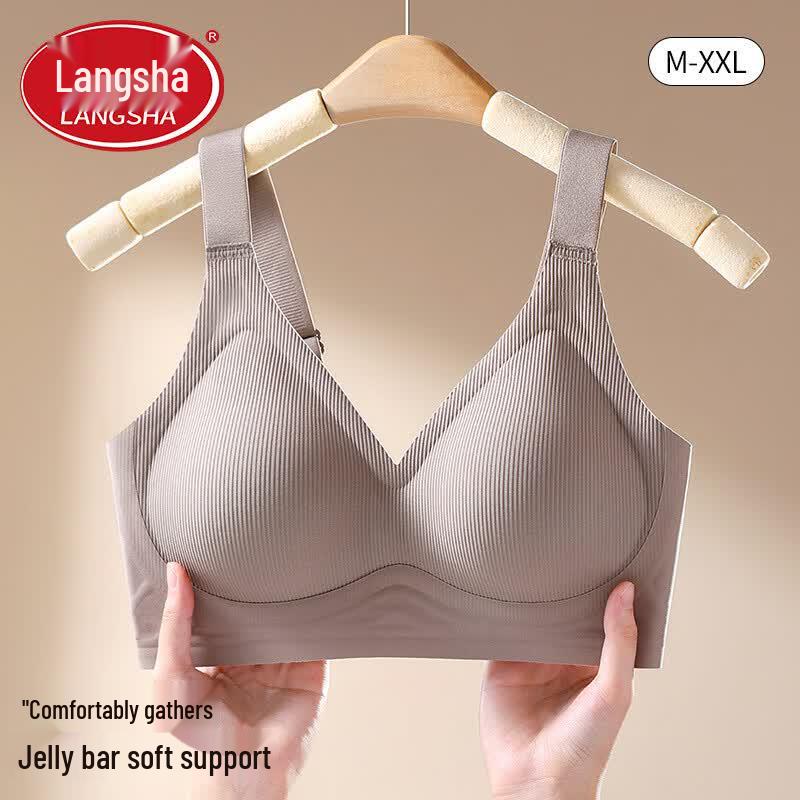 Женский бесшовный беспроводной бюстгальтер push-up Langsha
