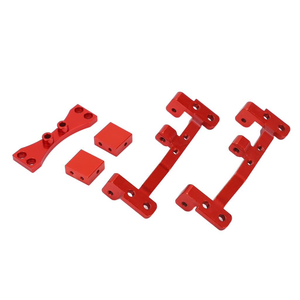 Metal Pull Rod Base with Axle Upper Servo Bracket Mount for MN 99S D91 D90 1/12 RC CarRed