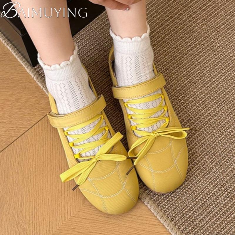 Модные женские сандалии-лоферы на плоской подошве со шнуровкой, повседневные Мэри Джейн, спортивная обувь, тренд 2025, летние женские, мягкая подошва, неглубокие, удобные, zapatillas