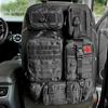 FUNY Tactical Car Seat Back Upgraded Tactical Vehicle Panel Organizer with 5 Removable Molle Universal Fit for Most Vehicles Organizer, Pouches,