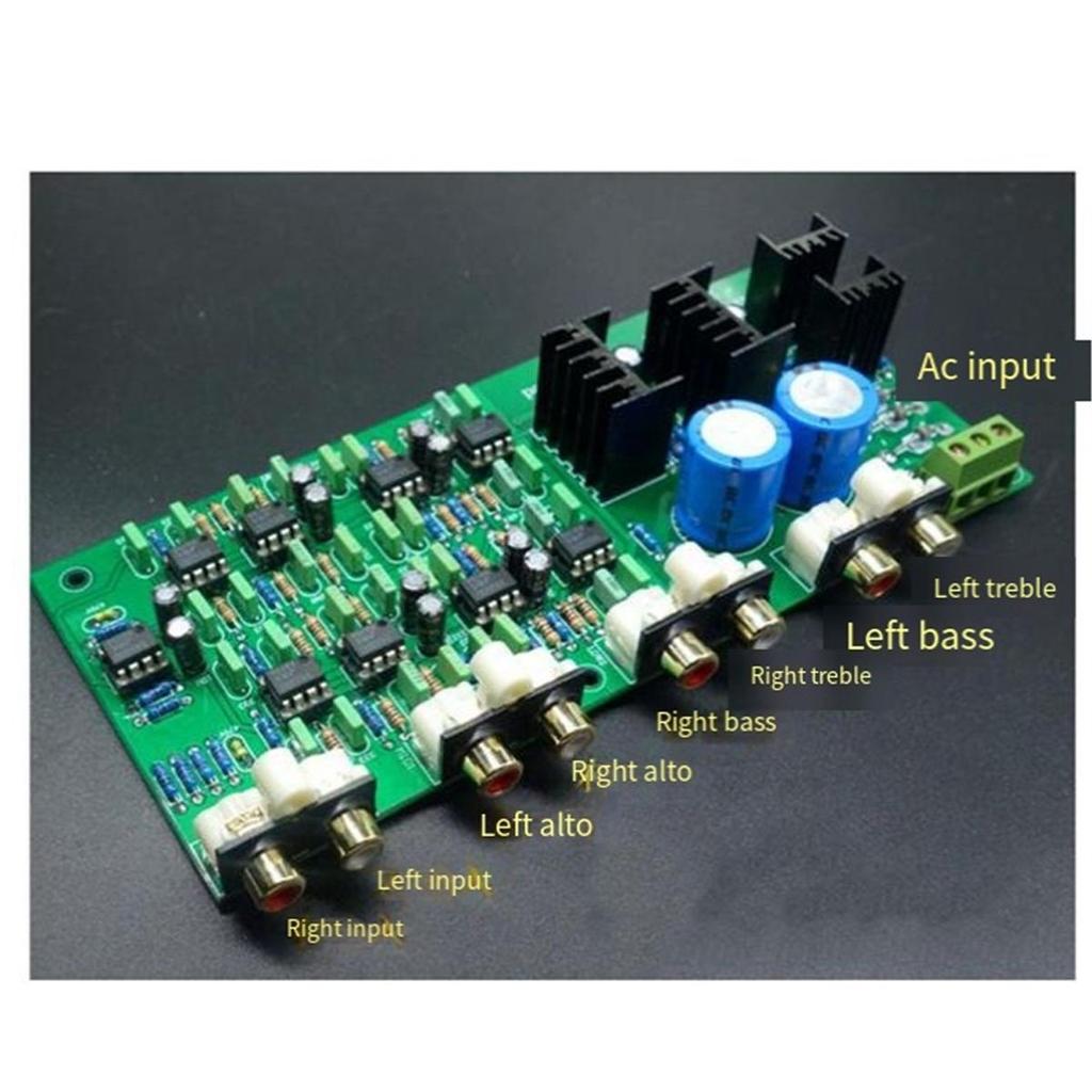 Amplifier Amplifier Board Linkwitz-Riley 3-way Electronic 6-Channel Frequency Dividing Board 310HZ/3.1KHZ Linkwitz-Riley NE5532