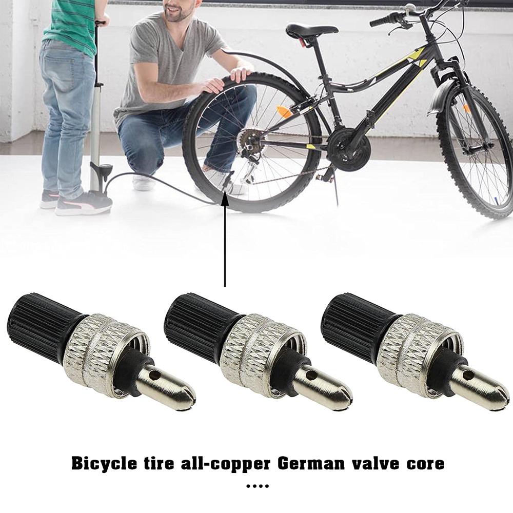 1Set Valve Core Kit, Anti Aging Nickel Plated Brass Universal Bike Tire Valve Core with for Electric Vehicles