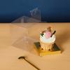 20pcs Clear Plastic Gift Packing Box Cake Boxes Bakery Boxes for Single Cupcake for Cake Chocolates Cookie Pie and More Pastries Birthday Party Favor
