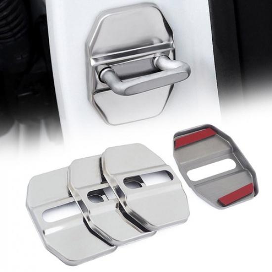 4x Stainless Steel Car Door Protector Cap Auto Exterior Cover Decor Accessories