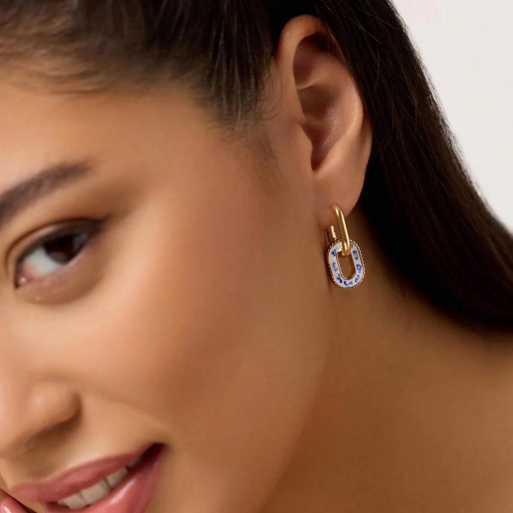 Китайские серьги из сине-белого фарфора, керамические, из фарфора, висячие, подарок