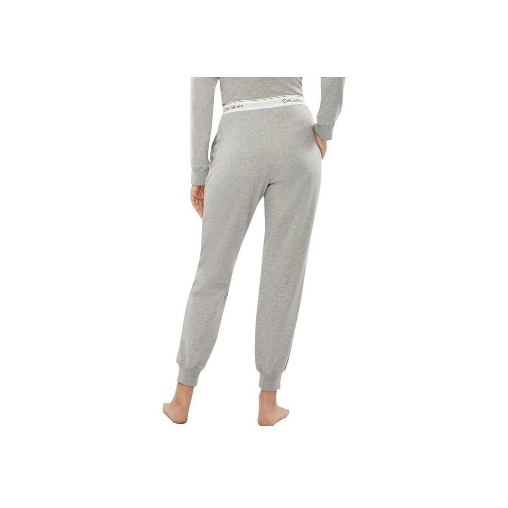 Calvin Klein Удобные повседневные брюки Letter Minimalist со средней талией, женские плавки серого цвета, смешанные цвета QS6872-P7A