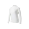 Champion All-Weather Series Solid Color Half-High Neck Soft Breathable Versatile Long Sleeve Knit Top Women Tops 162540402-1