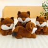 Lying Down Animal Stuffed Doll Plushies Furry Huggable Doll Animal Plush Toy  Kids Toys Present