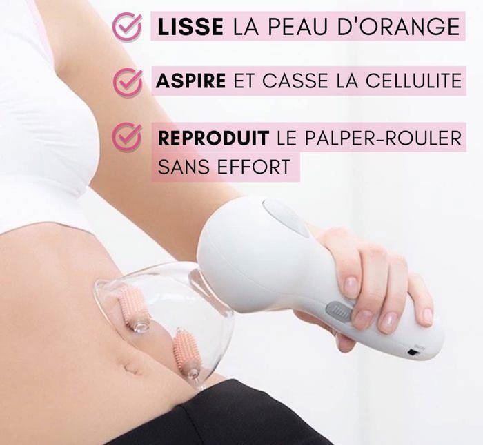 Appareil de massage - CELLUSTOP - KIN - Rouleau changeable - Massage profond - Tonification musculaire