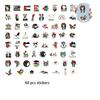 Palestinian Graffiti Stickers Wholesale Pack Of 60 Waterproof Stickers For Cars Luggage Water Bottles And Skateboards