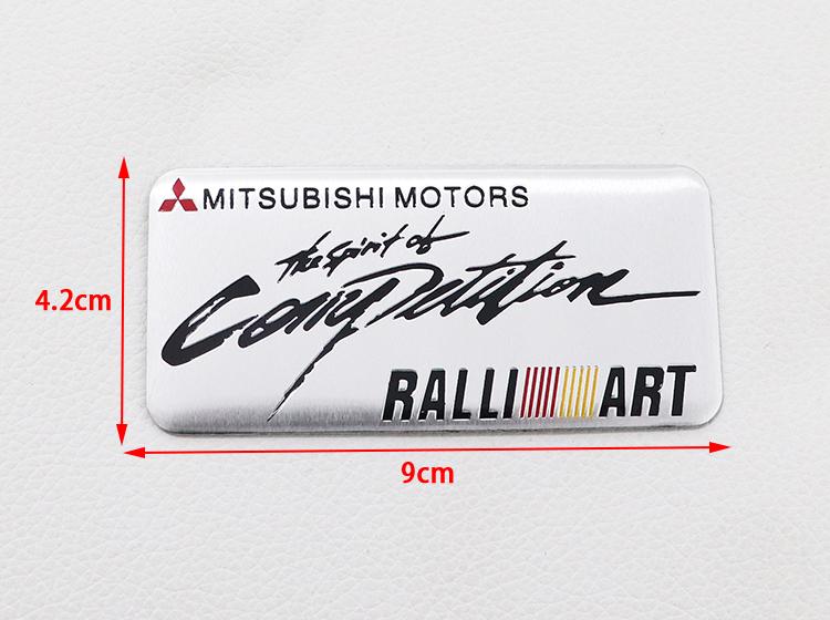 1pcs 3D Mitsubishi  Car logo aluminum sticker Fender side Rear Bumper tail door trunk sticker Emblem sticker styling Accessories
