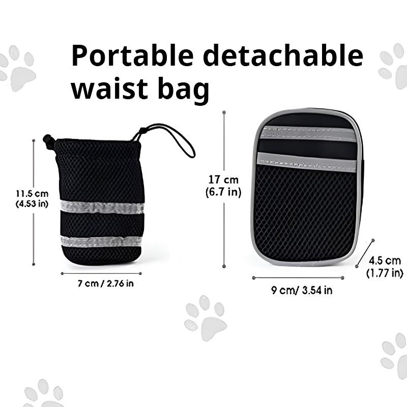 Спортивный комплект для бега домашних собак с поясной сумкой, многоцветный светоотражающий воротник, ремень, поводок для собаки, комплект шлейки и поводка для собак