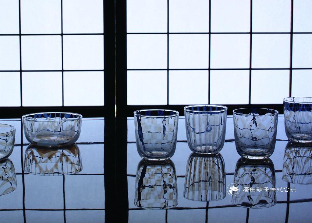 Hirota Glass Taisho Romantic Cherry Blossom Bowl, Design, MO-2-10