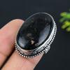 Nuummite Gemstone Handmade 925 Sterling Silver Jewelry Ring Size 7 G7g38