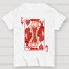 King of Hearts Valentine Shirt Matching Couple Gift Cotton Summer Casual Cool Loose T-Shirt