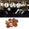 25Pcs Saxophone Pads, Altos Saxophone Cushions Pad Sheepskin Sound Hole Resonator Saxophone Gasket Wind Instrument Parts