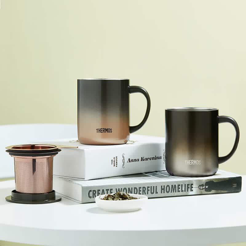Thermos Термокружка 400 мл с ситечком для чая