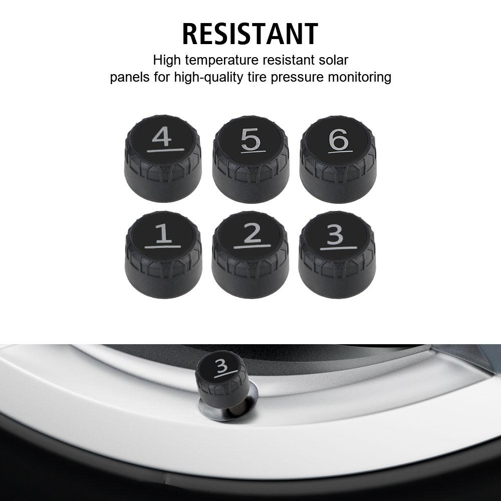 Интеллектуальная сигнализация давления в шинах, предупреждение о температуре, экономия топлива, монитор давления в шинах грузовика/автомобиля, система контроля давления в шинах H13 6 внешних датчиков