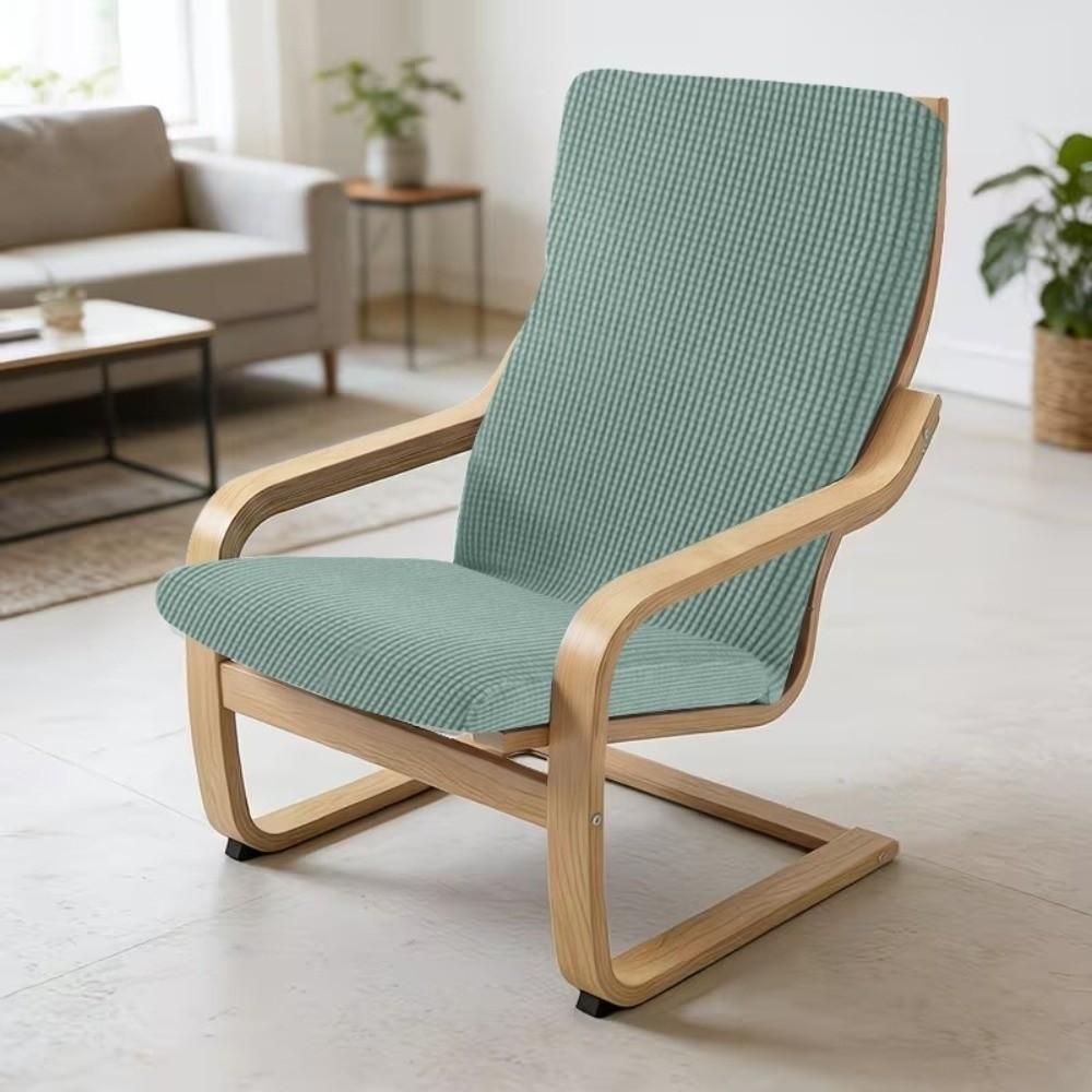Removable Jacquard Chair Slipcover Non-Slip Lounge Chair Protector Stretch Sofa Cover Home Office