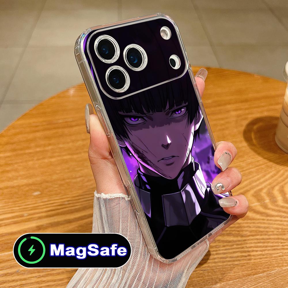 Чехол для телефона Kaiju No.8 Хосина Сосиро для iPhone 17 16 15 14 13 12 11 Air Pro Max Plus Mini Magsafe Прозрачный Цветной Чехол Роскошный