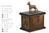 Dobermann, Doberman Pinscher, Dobie I – Urn for the ashes of a dog, urn with a statuette | Art-Dog