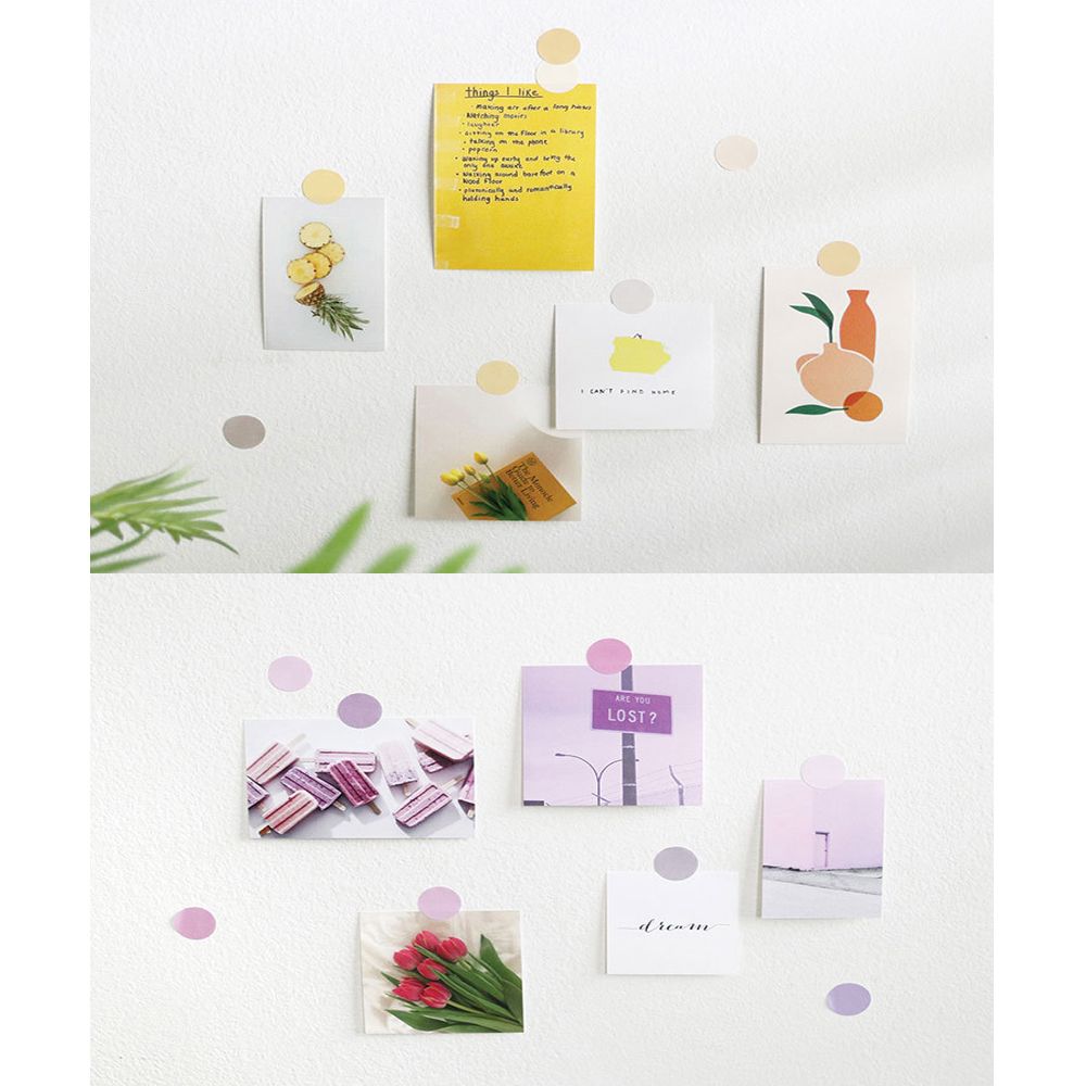 Stationery Solid Color Albums Decor Adhesive Sticker Basic Label Scrapbooking Paper Sticker