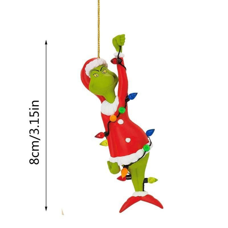 How The Grinch Stole Christmas Car Ornament With Acrylic Material For Holiday Decor