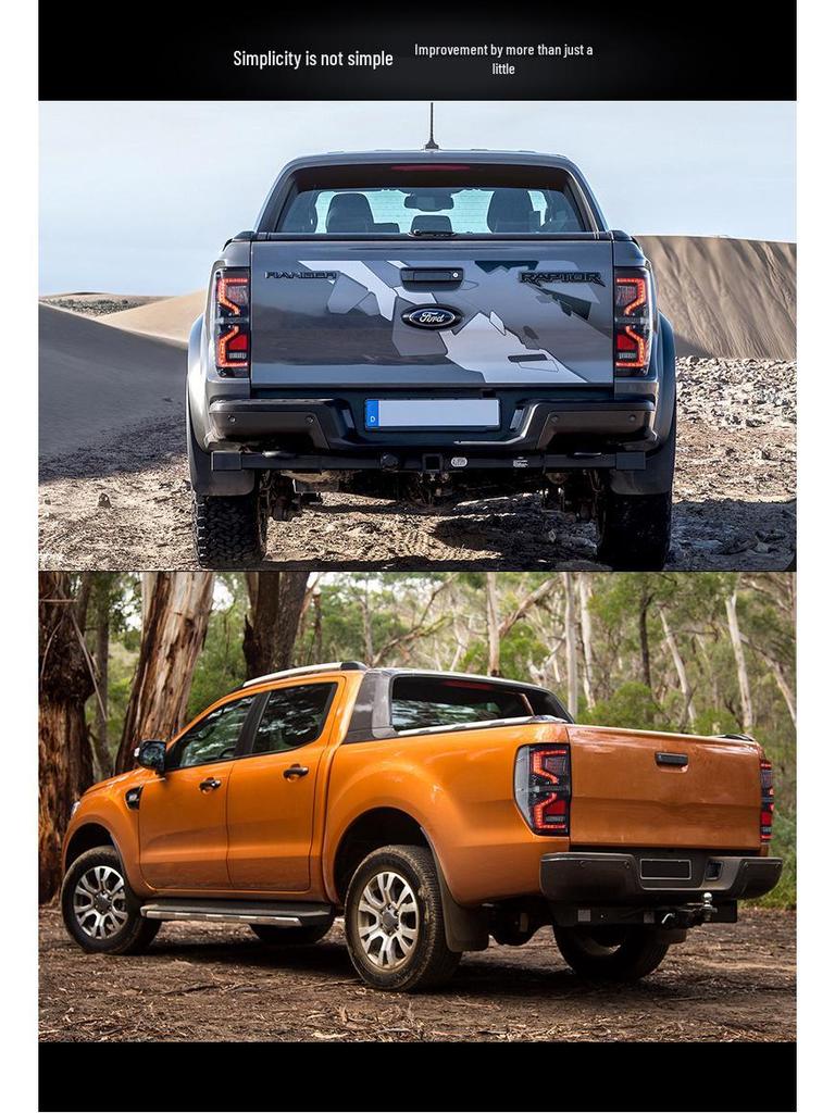 Светодиодный динамический указатель поворота задний фонарь для 2012-2018 Ford Everest Ranger T6