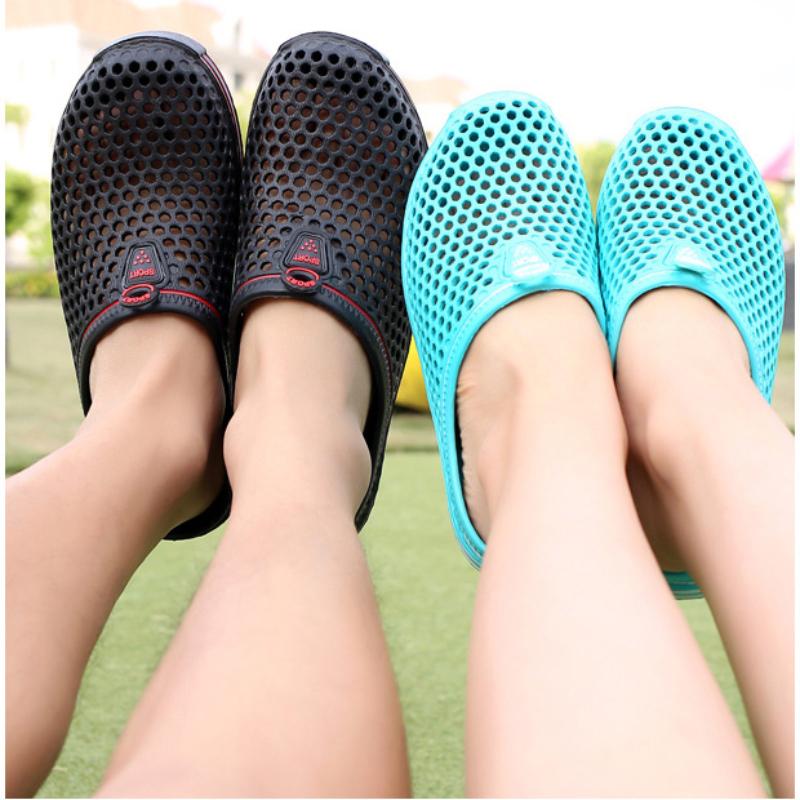 Модные сандалии унисекс, повседневные пляжные сандалии для пар, шлепанцы, нескользящие мужские тапочки, женская обувь, пляжные тапочки