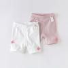Брюки для девочек, летние тонкие хлопковые шорты, летняя одежда для малышей, леггинсы, укороченные брюки, детские брюки