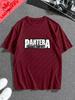 Ретро-футболки от американской группы PANTERA. Хлопковые футболки с круглым вырезом подходят как для мужчин, так и для женщин.