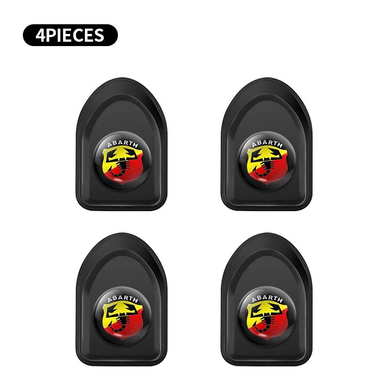 Mini Car Hooks Black Plastic Self Adhesive Invisible Hooks For Fiat Abarth 500 Tipo FR Punto Ducato Stilo Palio Bravo Pondo