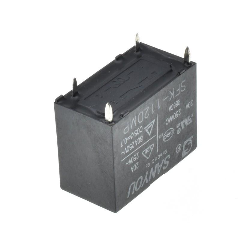 Реле Sanyou 20A 250V AC/Для водонагревателя, Модель SFK-112 24DM/DMP, 4 контакта