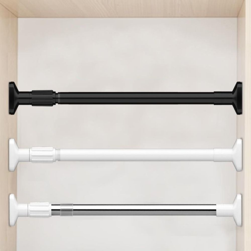 Stainless Steel Shower Curtain Poles Punch-free Clothes Hanging Rod  Balcony