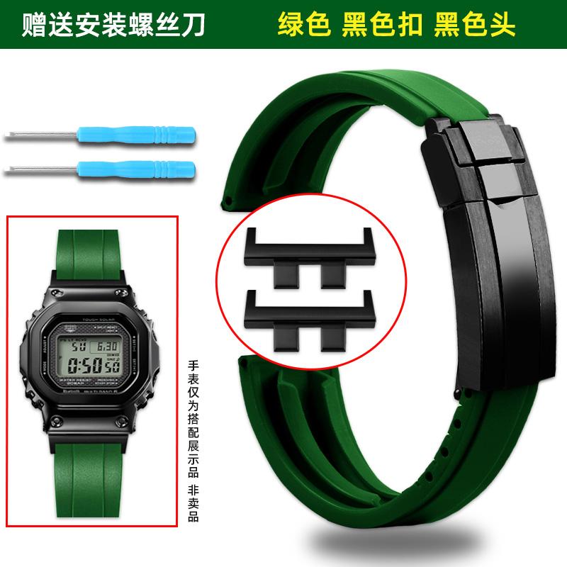 Для Casio G-Shock GM-B2100 B2100 Резиновый ремешок Запасной ремешок для GMW-B5000 Складная застежка Ремешок для часов, Мужские Аксессуары