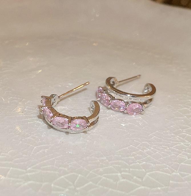 Серьги с кисточками из розового циркона в форме сердца и звезды, модные темпераментные женские серьги Y2K с бантом, индивидуальное очарование, вечерние ювелирные изделия, подарок