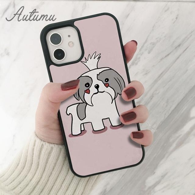 Чехол для телефона с собакой Ши-тцу для iPhone 11, 12, 13, 14 Pro Max mini X XR XS SE 2020, 5, 6S, 7, 8 Plus, Samsung Galaxy S21 S22, чехол