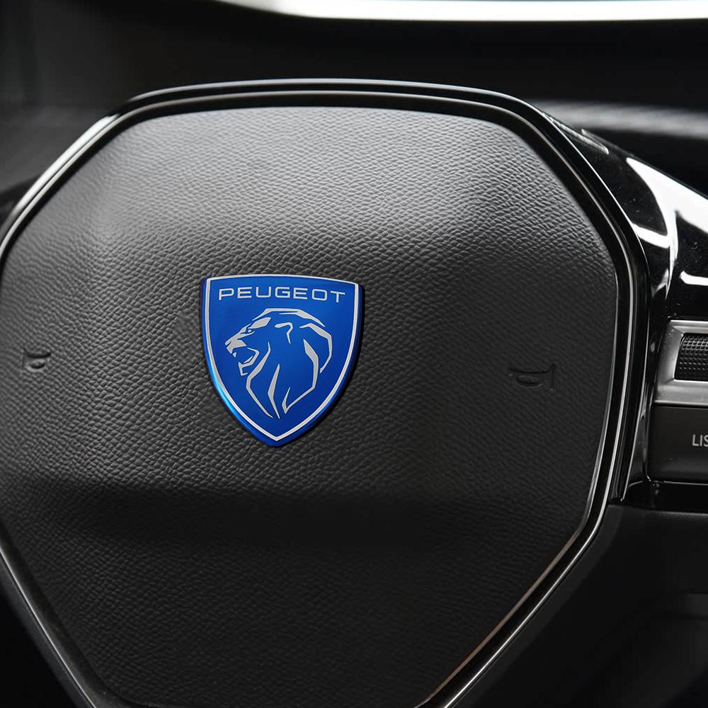 For Peugeot 207 3008 206 208 308 5008 407 508 307 4008 2008 1pcs Car Steering Wheel Center Badge Cover Emblem Decorative Sticker