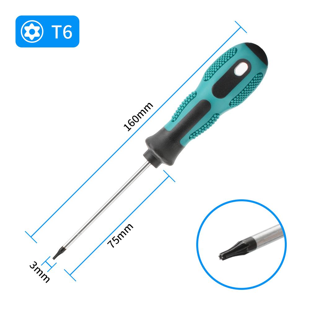 1PC Torx Magnetic Screwdriver Set Precision T5 T6 T7 T8 T9 T10 T15 T20 T25 T27 T30 Safety Controller Maintenance Tool 4