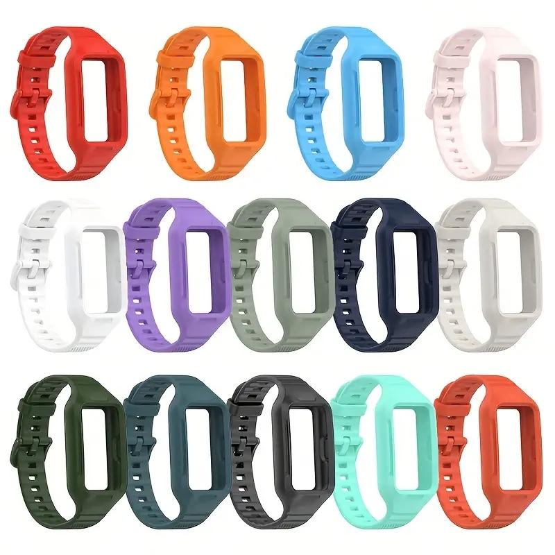Силиконовый ремешок для Huawei Band 9 8 7 6, браслет для Honor Band 6/Honor Band 7, встроенный ремешок + чехол