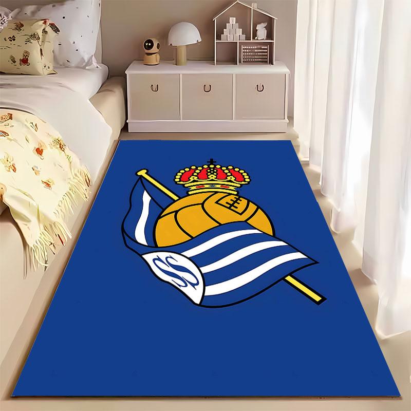 Soccer Emblem with Crown suitable as a non-slip mat for the living room or bedroom sofa