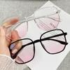 Розовые Градиентные Очки для Миопии Мужские Женские Модные Очки с Защитой от Синего Света Минус Диоптрии Очки для Близорукости для Дам