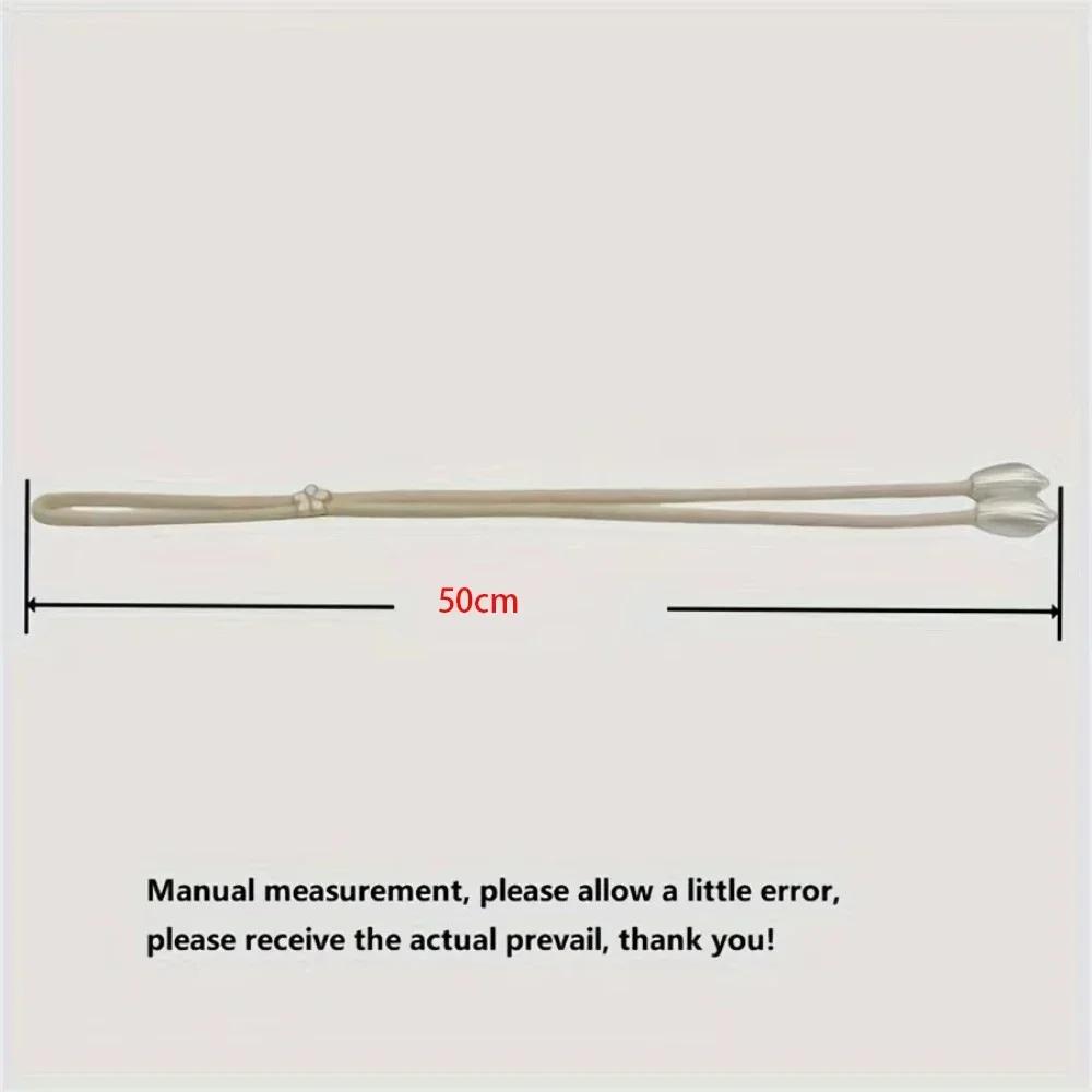 Пряжка для штор Регулируемая Ручная плетеная Застежки для штор Универсальная лента для штор С маленькими металлическими кистями Держатель для штор в спальню