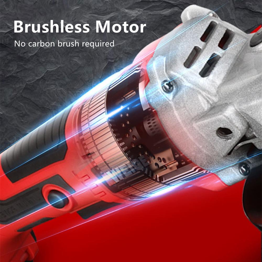 Угловая шлифовальная машина 125 мм, 21 В, аккумуляторная, бесщеточная электрическая угловая шлифовальная машина