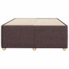 Bed Frame without Mattress Dark Brown 120 x 190 cm Fabric